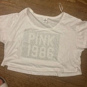VS PINK CROP TOP